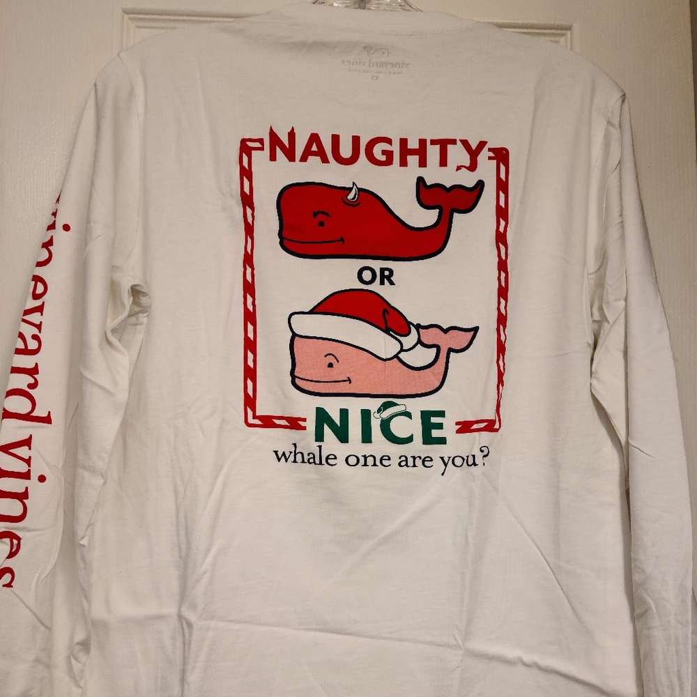 Vineyard Vines Men's LS Holiday Tee